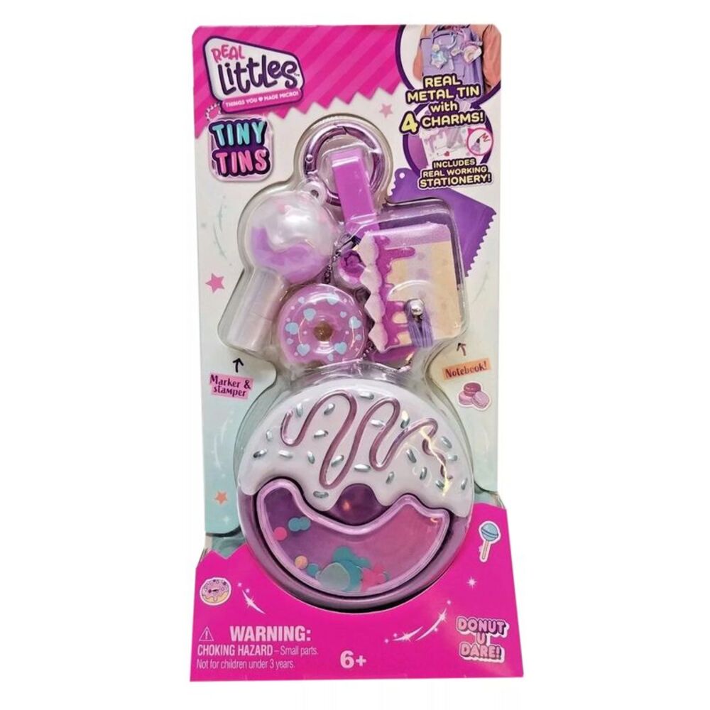 Real Littles Tiny Tins: Donut U Dare with 4 Charms